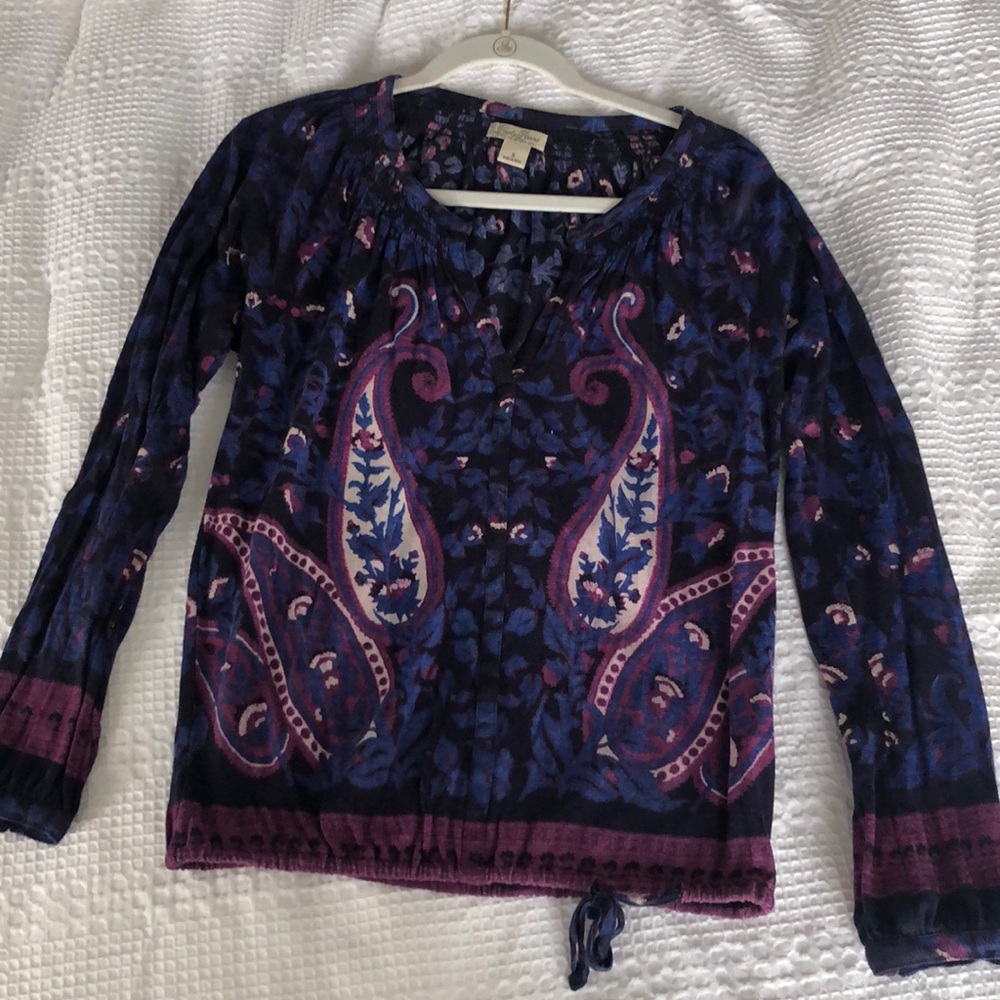 Lucky Brand Long Sleeve Top SZ Small